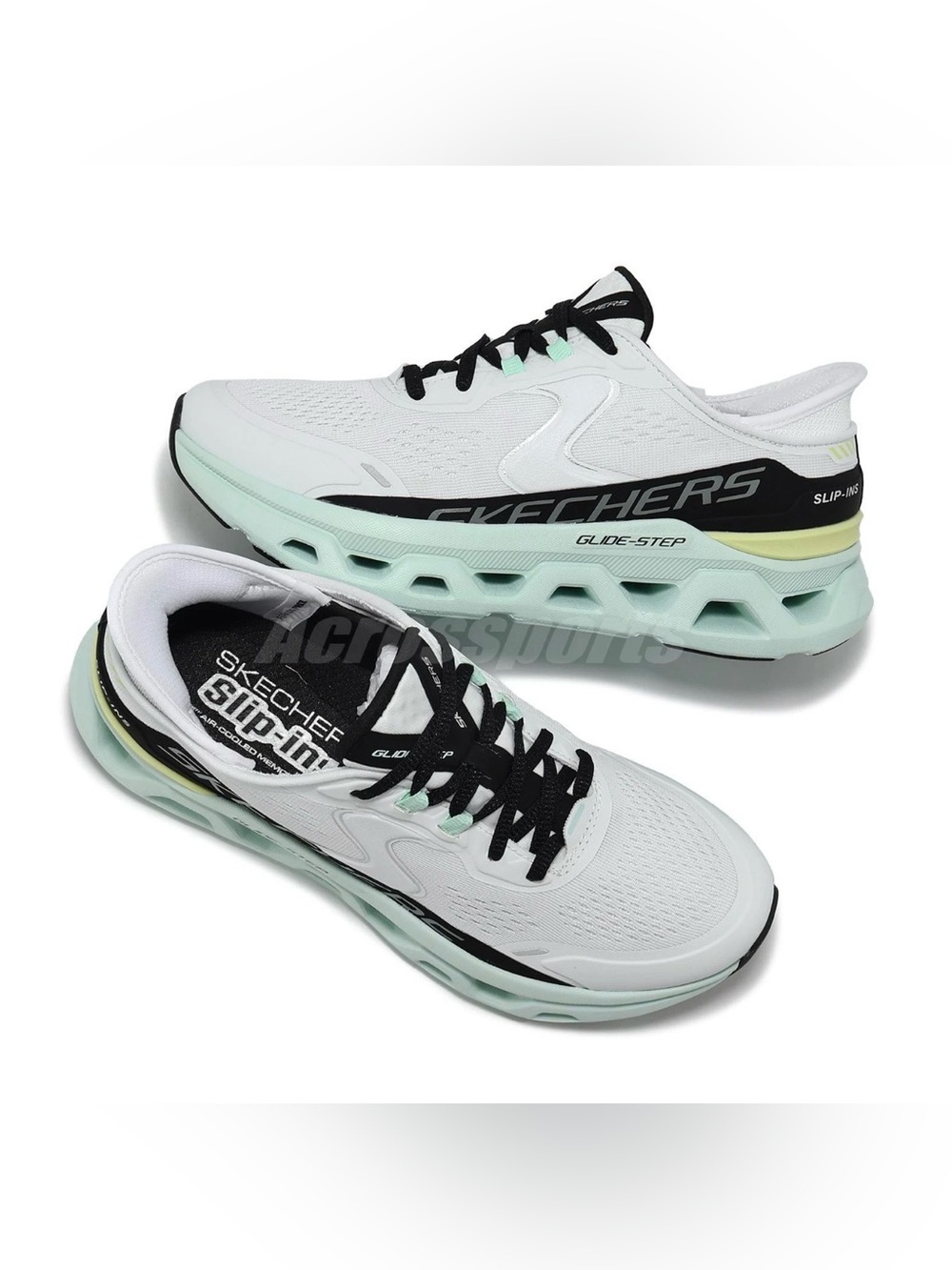 Skechers Slip-ins Hands Free Glide Step Altus Sneaker White Mint Wide | 8.5 Wide